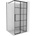 Mexen Rox душ панел Walk-in десен 85 x 200 cm, черна решетка 8 mm, черен - 8C2-085-003-70-77-P (8C2-085-003-70-77-P)