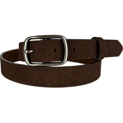 Penny Belts Dámský kožený opasek 2510-S40 hnědý semišový