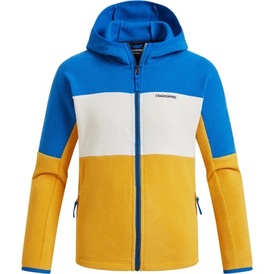 Craghoppers Детско поларено яке Craghoppers Kid's Bindloe Kapuzenjacke Fleece jacket - Howlite Blue / Warbler Yellow - размер 152 (EU) (703-4494-0315)