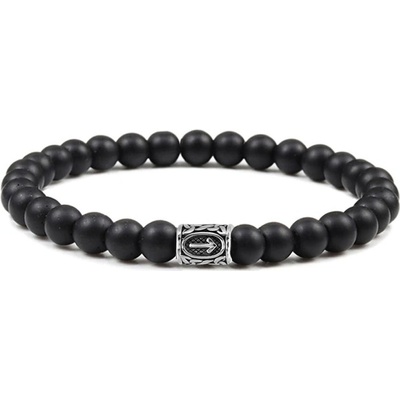 Daniel Dawson pánský korálkový Ivar achát runa NR2026