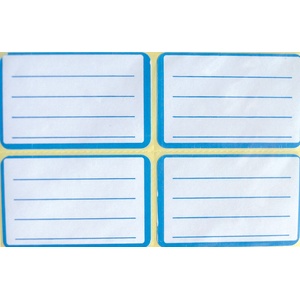 FLEKS Етикети за тетрадка 47х73 mm, 10л, 40 бр, бели (01048-А)