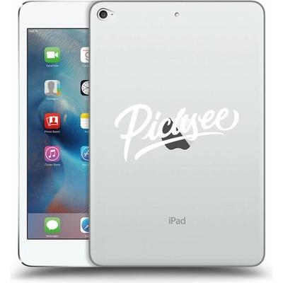 Picasee silikónový prehľadný obal pre Apple iPad mini 4 Picasee old logo white