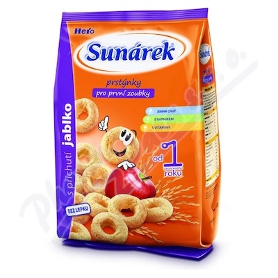 Sunarka snack jablkové prstýnky 50 g – Zbozi.Blesk.cz