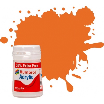 Humbrol barva akryl AB0018 No 18 Orange Gloss 12ml