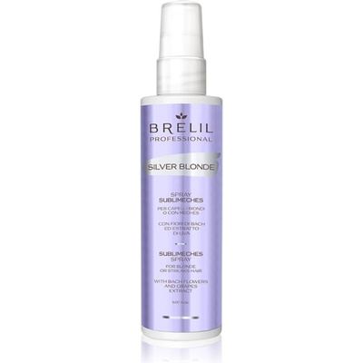 Brelil Professional Silver Blonde Sublimeches Spray спрей за коса неутрализиращ жълтеникавите оттенъци 150ml