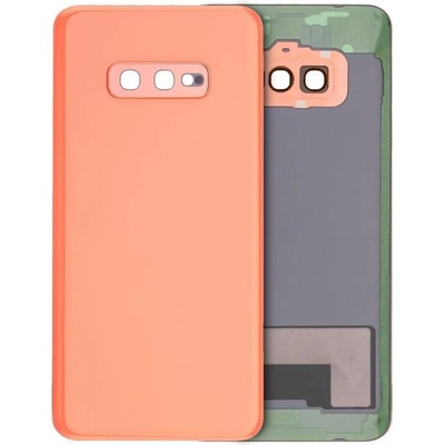 Zadní sklo + kryt kamery Samsung Galaxy S10e bez loga – růžový (Aftermarket Plus) SAM3502