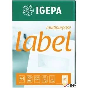 Igepa Group Mondi LABELS A4 IGEPA 70.0 X 41.0 MM WHITE (100)