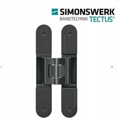 Simonswerk Dveřní pant TECTUS TE 340 3D RAL9005 černá – Sleviste.cz