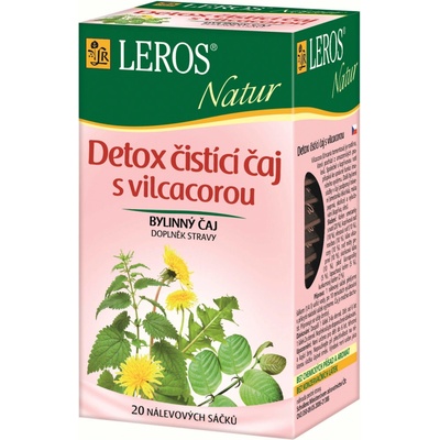 Leros Natur Detox čistící čaj s Vilcacorou 20 x 1,5 g