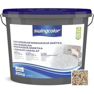 Swingcolor Mozaiková omietka, prírodné kamienky, farebná 20kg