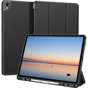 Samsung Калъф DUX DUCIS Domo Series за Samsung Galaxy Tab S12+ от PU Кожа + TPU с Tri-fold Стойка и Скрийн Протектор - 3 цвята