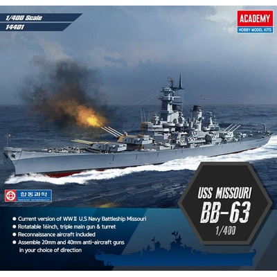 ACADEMY Model Kit loď 14401 USS Missouri BB-6336-14401 1:400