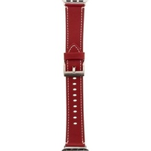 Handodo Color Kožený Pásek pro iWatch 1/2/3 42mm Red 8596311072185