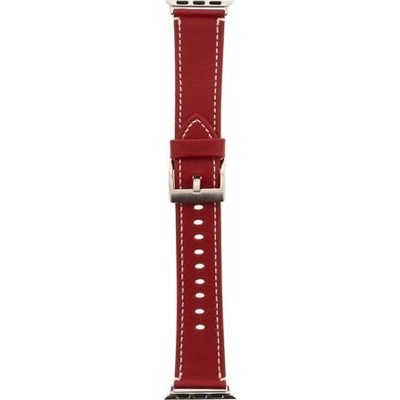 Handodo Color Kožený Pásek pro iWatch 1/2/3 42mm Red 8596311072185