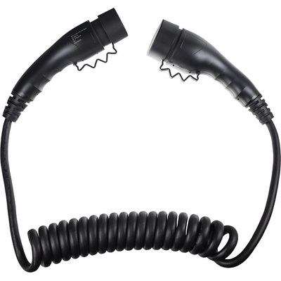 Sectron 11kW nabíjecí kabel elektromobilu Type 2 Type 2 400V 3×16A 4m spirálový