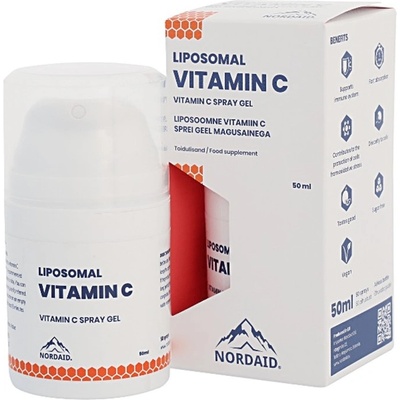 Nordaid Liposomal Vitamin C Спрей-гел за уста, 333.33 mg, манго, 50 ml, Nordaid (010423 NRD)
