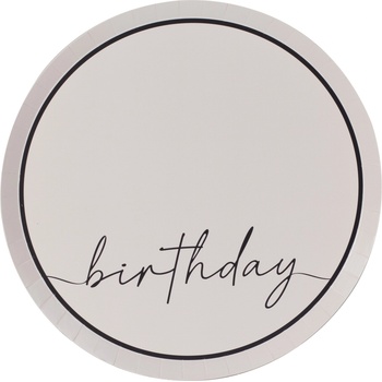 Ginger Ray Елегантни Чинии за Рожден Ден (1 Пакет / 8 Бр. )