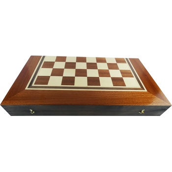 Image 1 of КУТИЯ ЗА ШАХ ТАБЛА С ЕСТЕСТВЕН ФУРНИР МАХАГОН/БУК 34/34