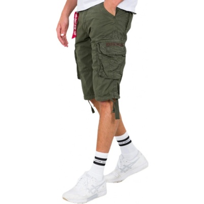 Alpha Industries pánske cargo šortky Jet short Dark Olive zelená