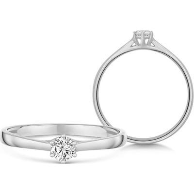 Sofia Diamonds zlatý zásnubný prsteň s diamantom UDRG47930W H I1