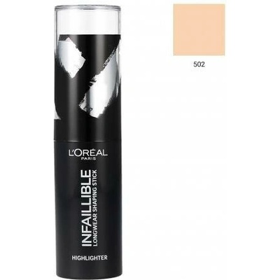 L'Oréal Paris Make Up Infallible Rozjasňovač 502 Gold Is Cold 9 ml