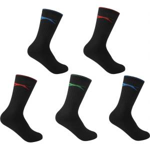 Slazenger Мъжки чорапи Slazenger 5 Pack Crew Socks Mens Size 7-11 - Multi