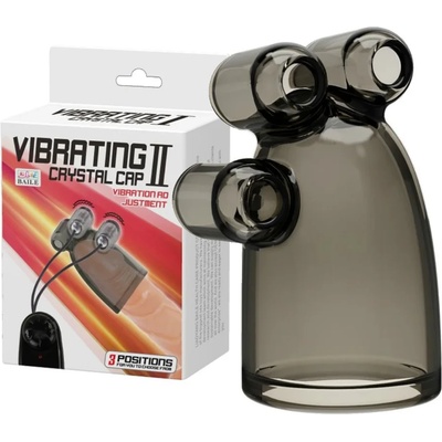 Пенис накрайник с два вибро куршума - Vibrating Crystal Cap II (D-219384)