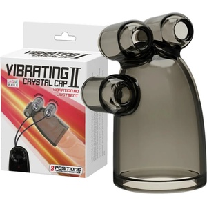  Пенис накрайник с два вибро куршума - Vibrating Crystal Cap II (D-219384)