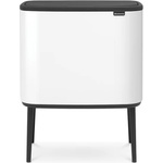 Brabantia Кош за отпадъци Brabantia - Bo Touch, 3 x 11 l, White (651118)