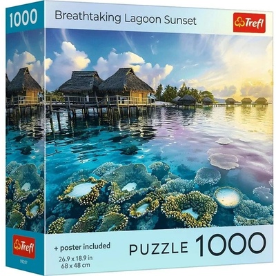 Trefl 1000 USA Collection Úchvatný západ slnka v lagúne