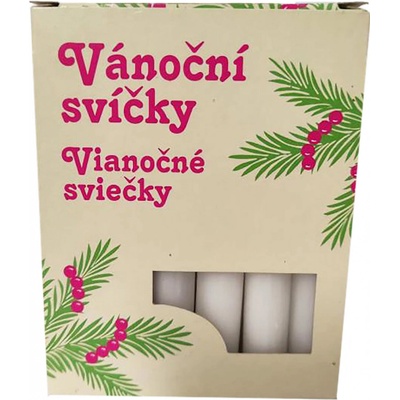 Habáček Vánoční na stromeček bílá 12 ks