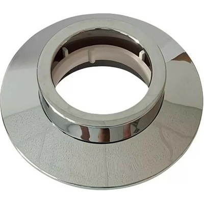 German Rozeta / vonkajší O 14 cm / vnútorný O 8,5 cm / plast / chróm