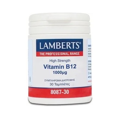 LAMBERTS Хранителна добавка Витамин B12, Lamberts Vitamin B12 Vitamin 1000mcg 30 tabs