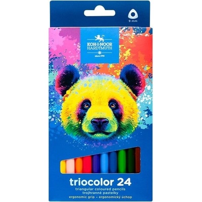 Koh i Noor 3144 Triocolor hrubé trojhranné pastelky 24 ks