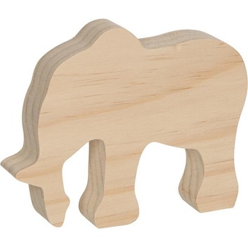 Goki Комплект дървени заготовки Goki - Три различни животни (58475)