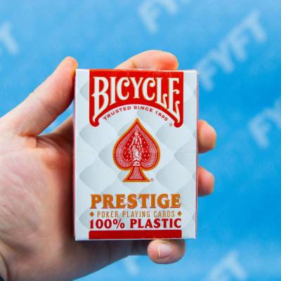Bicycle Prestige Jumbo index 2 rohy plastové Červená
