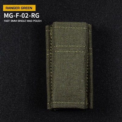 Wosport Fast type Double Molle na 9mm pistolové zásobníky Ranger Green