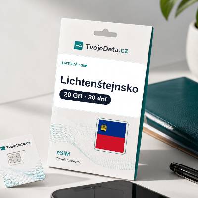 eSIM Lichtenštejnsko 20 GB / 29 dní