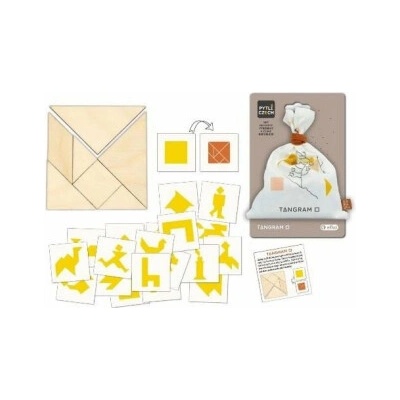 Pytlíczech Tangram čtverec dřevěné hlavolamy do kapsy