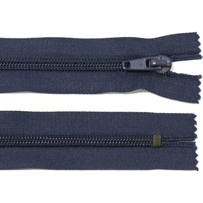 Spirálový zip no.5 nerozepínací 16cm tmavě modrý