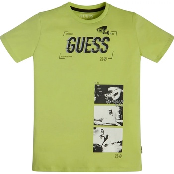 Image 1 of GUESS Тениска с къс ръкав в цвят лайм за момче Guess