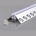 OPTONICA АЛУМИНИЕВ ПРОФИЛ ЗА LED ЛЕНТА СИВ L=2m 53x25mm (5165)