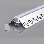 OPTONICA АЛУМИНИЕВ ПРОФИЛ ЗА LED ЛЕНТА СИВ L=2m 53x25mm (5165)