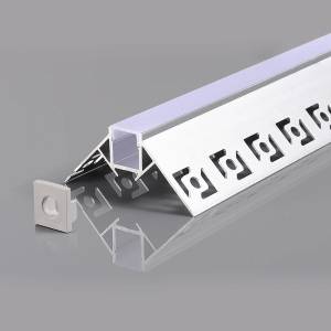 OPTONICA АЛУМИНИЕВ ПРОФИЛ ЗА LED ЛЕНТА СИВ L=2m 53x25mm (5165)