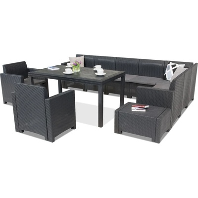 BICA Мебели от техноратан Nebraska Comida Max 9 антрацит Бика (BCNEB9ANT)