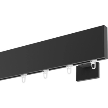 Marcin Dekor Garniža Top Line čierna matná jednoduchá 160 - 600 cm