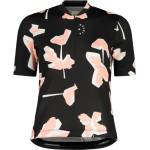 Maloja Дамска фланелка с къс ръкав за колоездене Maloja Women's HochgallM. 1/2 Cycling jersey - Deep Black Sunleaf (156-3045-0112)