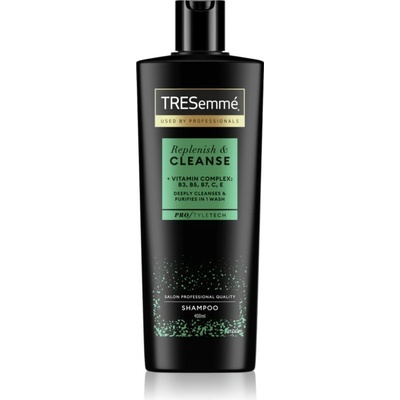 TRESemmé Replenish & Cleanse шампоан за мазна коса с витамини Pro Style Technologie 400ml