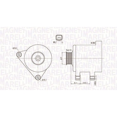 Alternátor MAGNETI MARELLI 063731741010 063731741010