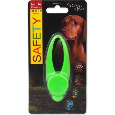 DOG FANTASY LED silikon zelený 8cm